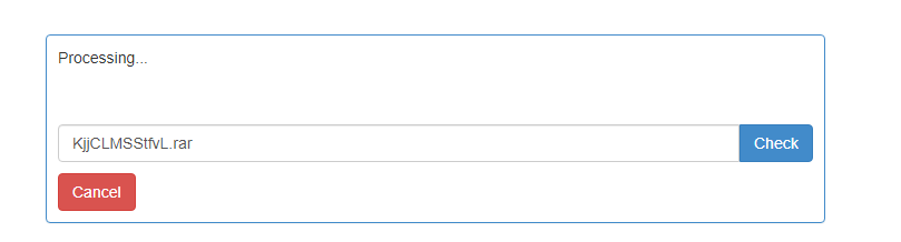 Click on Check to check if the password is found