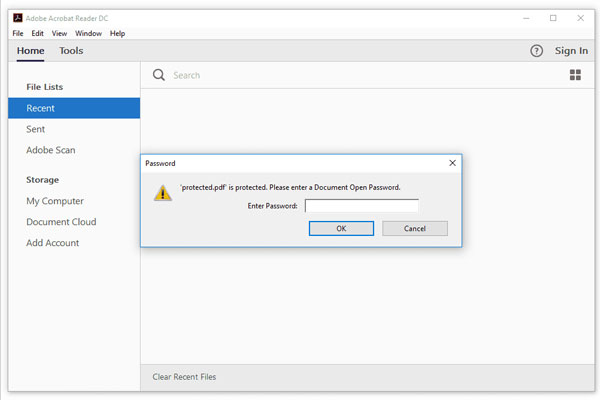 open access with password
