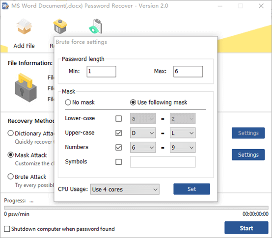 set the brute method